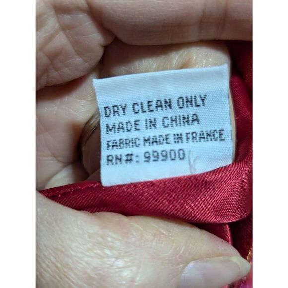 George Simonton Women's Hot Pink Orange Geometric Pattern Rhinestone Buttons Ski - Picture 9 of 13